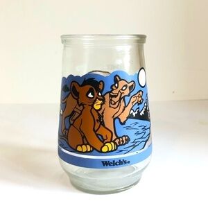 Welch`s Jelly Jar Lion King II Simba`s Pride Disney Drinking Water Glass